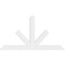 Ekena Millwork Saratoga Architectural Grade PVC Gable Bracket, 84"W x 45 1/2"H x 2"D x 6"F, 13/12 Pitch GBP084X46X0206SAR00 - alternate 2
